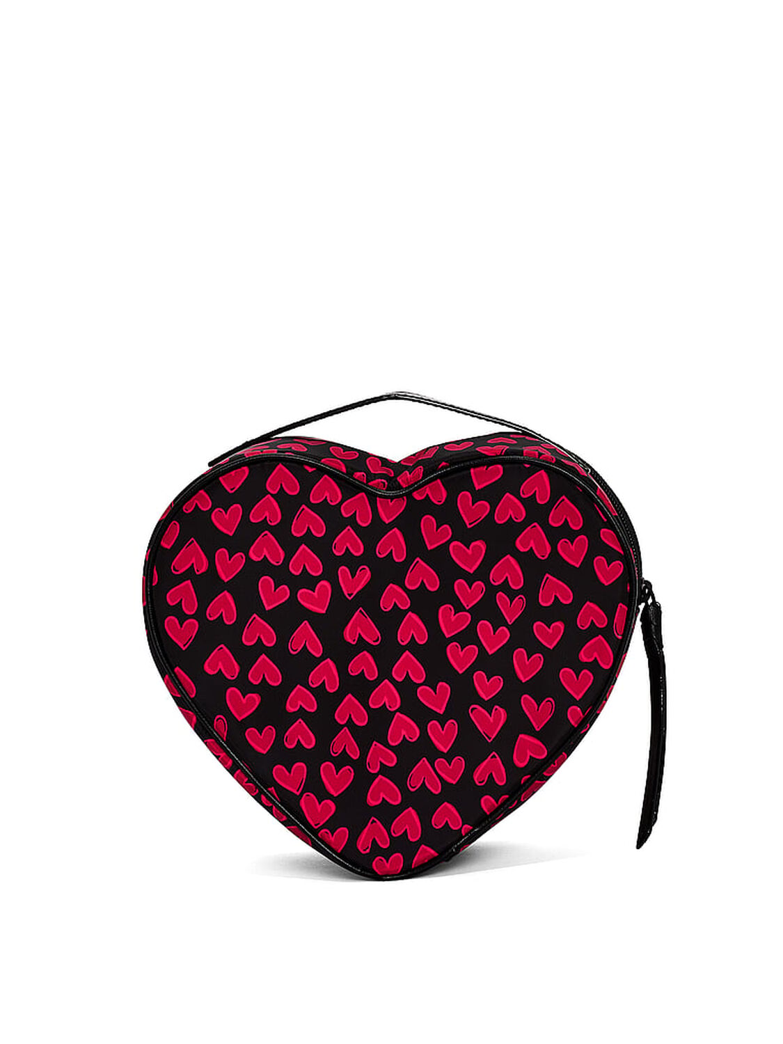 vs Victoria's Secret Heart Train Case Bag Black Grounded Heart 2 of 2 