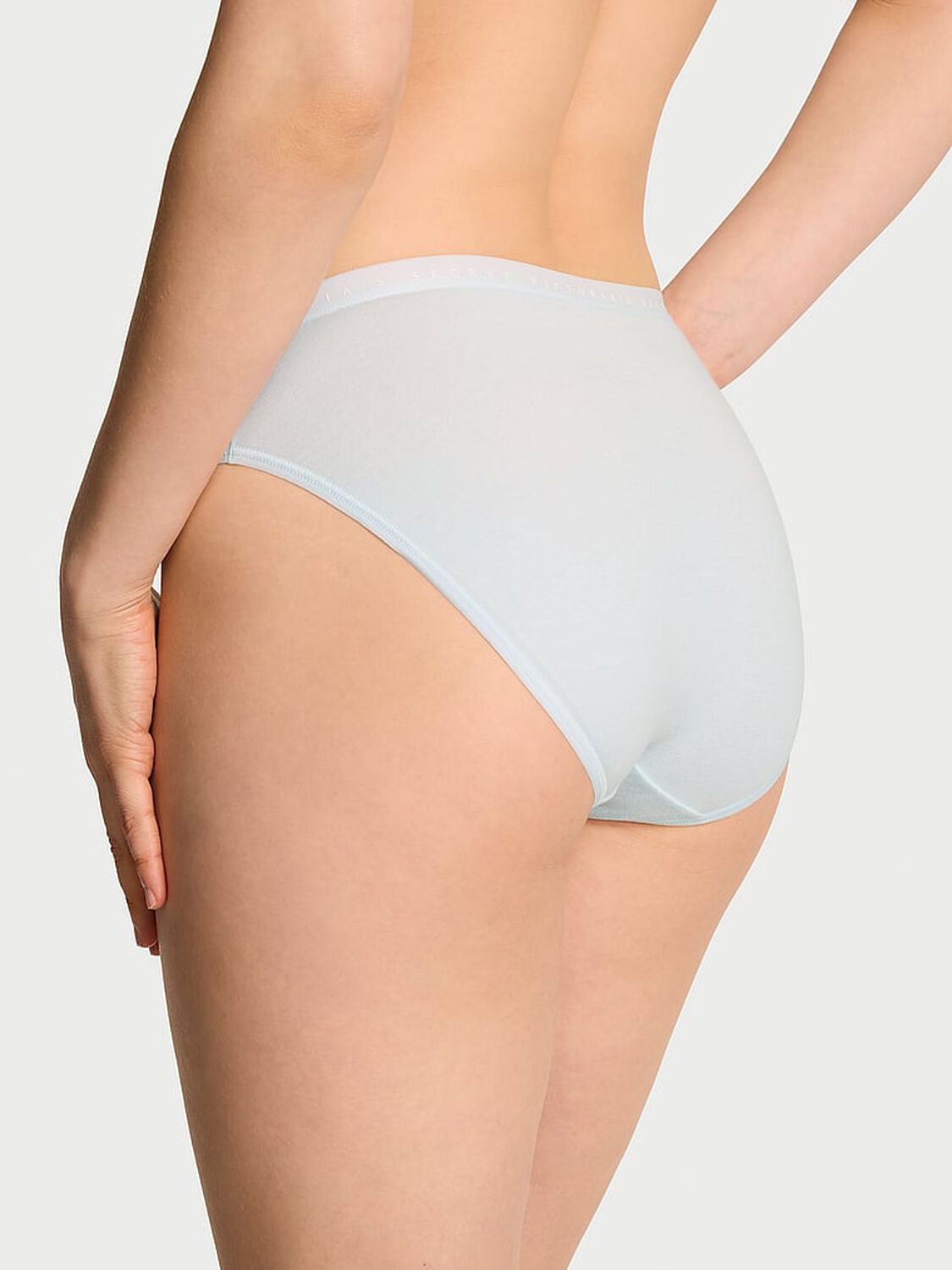 vs Victoria's Secret Stretch Cotton High-Leg Brief Panty Blue Mist 2 of 3 