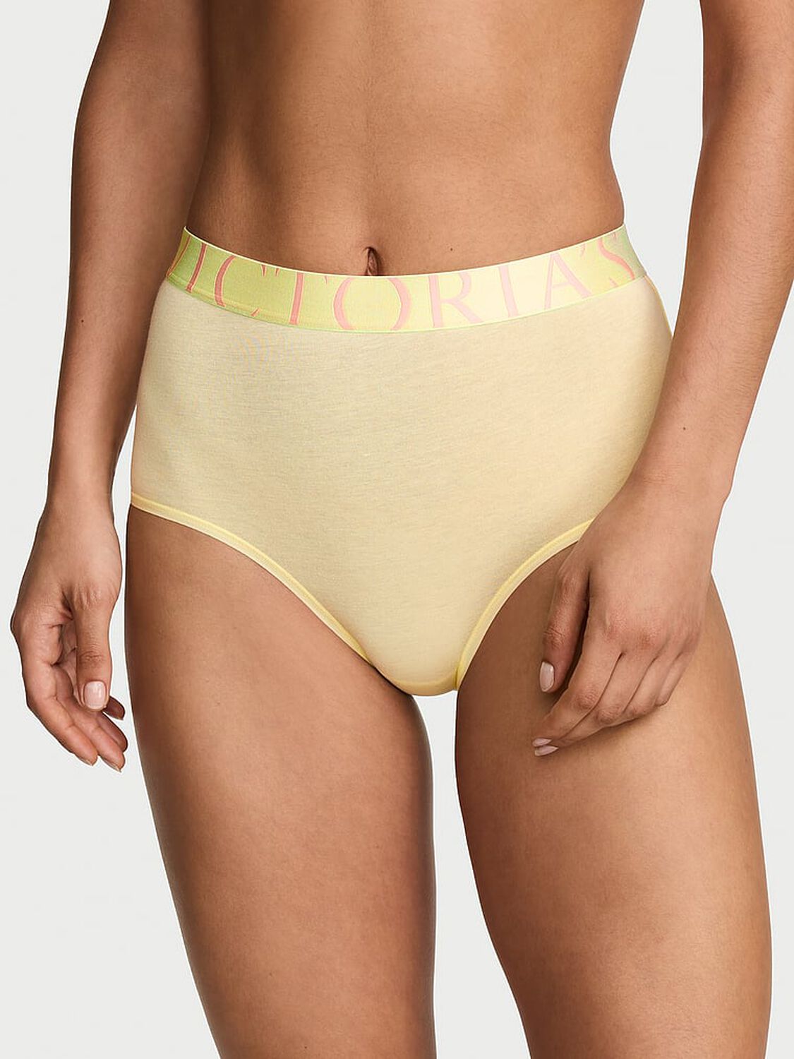 vs Cotton Exploded Logo Cotton Modern Brief Panty Lemonade 1 of 3 