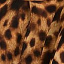 Chiffon Lace Midi Robe, Leopard, swatch