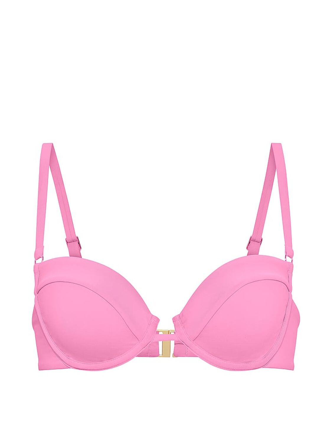 vs Victoria's Secret Swim Unlined Balconette Bikini Top Pink Sugar 3 of 4 
