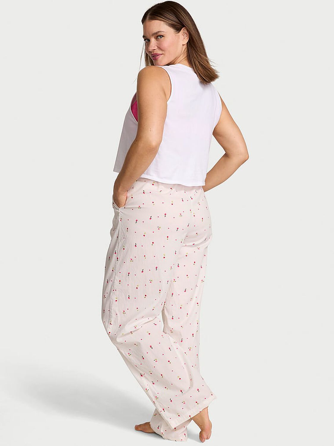 vs Victoria's Secret Mix & Match Sleep Heritage Cotton Pajama Pants Ditsy Rose 2 of 4 