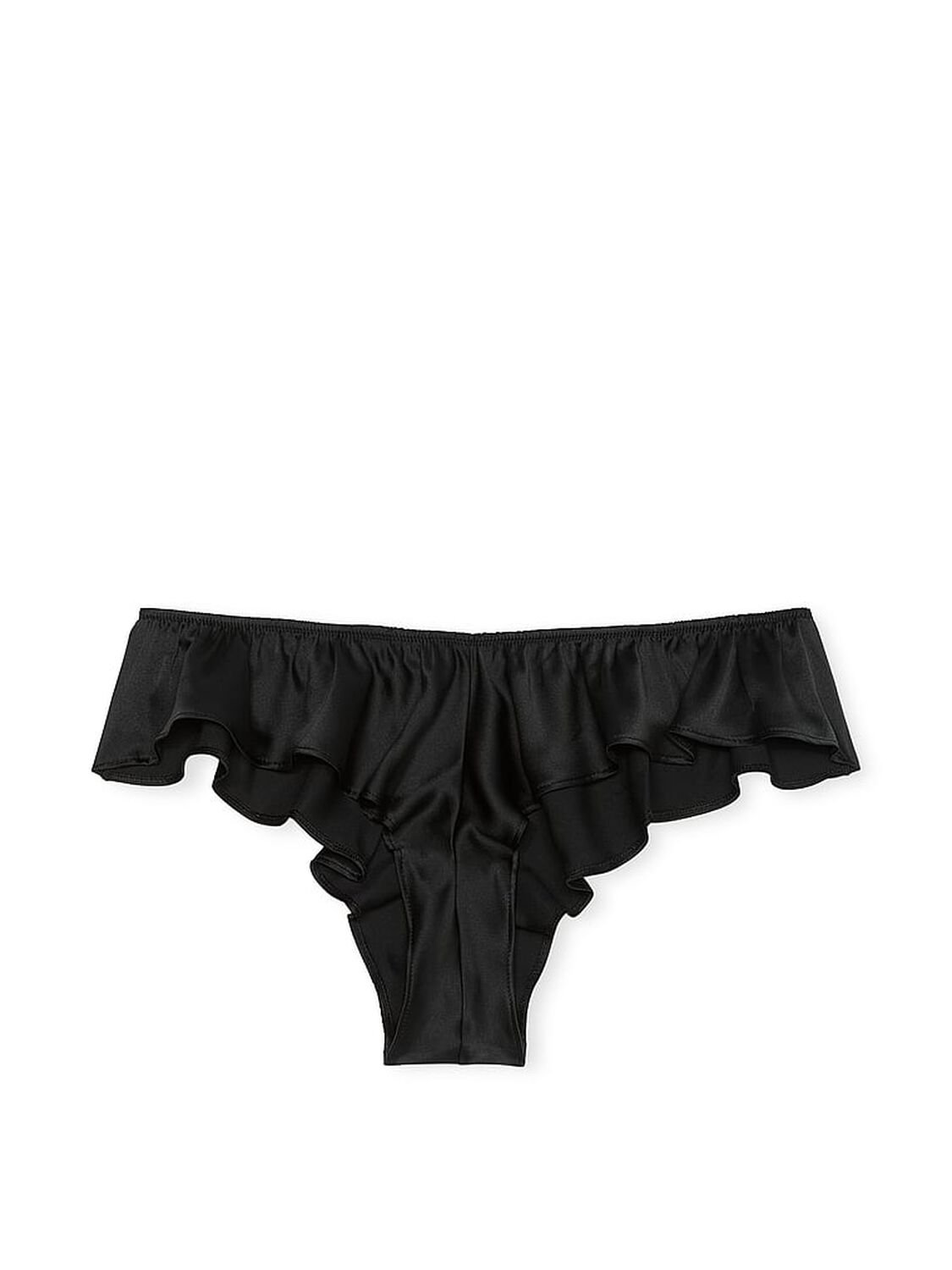 vs Very Sexy Satin Flutter Cheeky Panty Black 3 of 3 