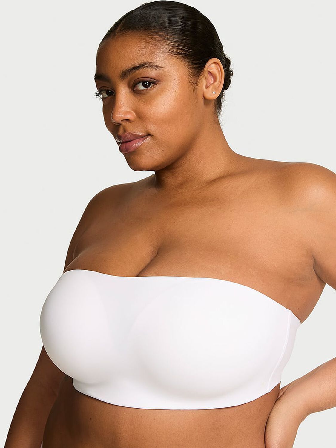 vs Victoria's Secret Bare Invisible by Victoria's Secret Perfect Comfort Wireless Push-Up Strapless Bra Vs White 1 of 3 