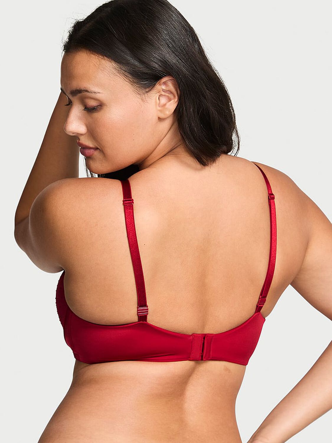 vs Very Sexy Sparkle Crystal Shine Cradle Push-Up Bra Red Lacquer 2 of 2 