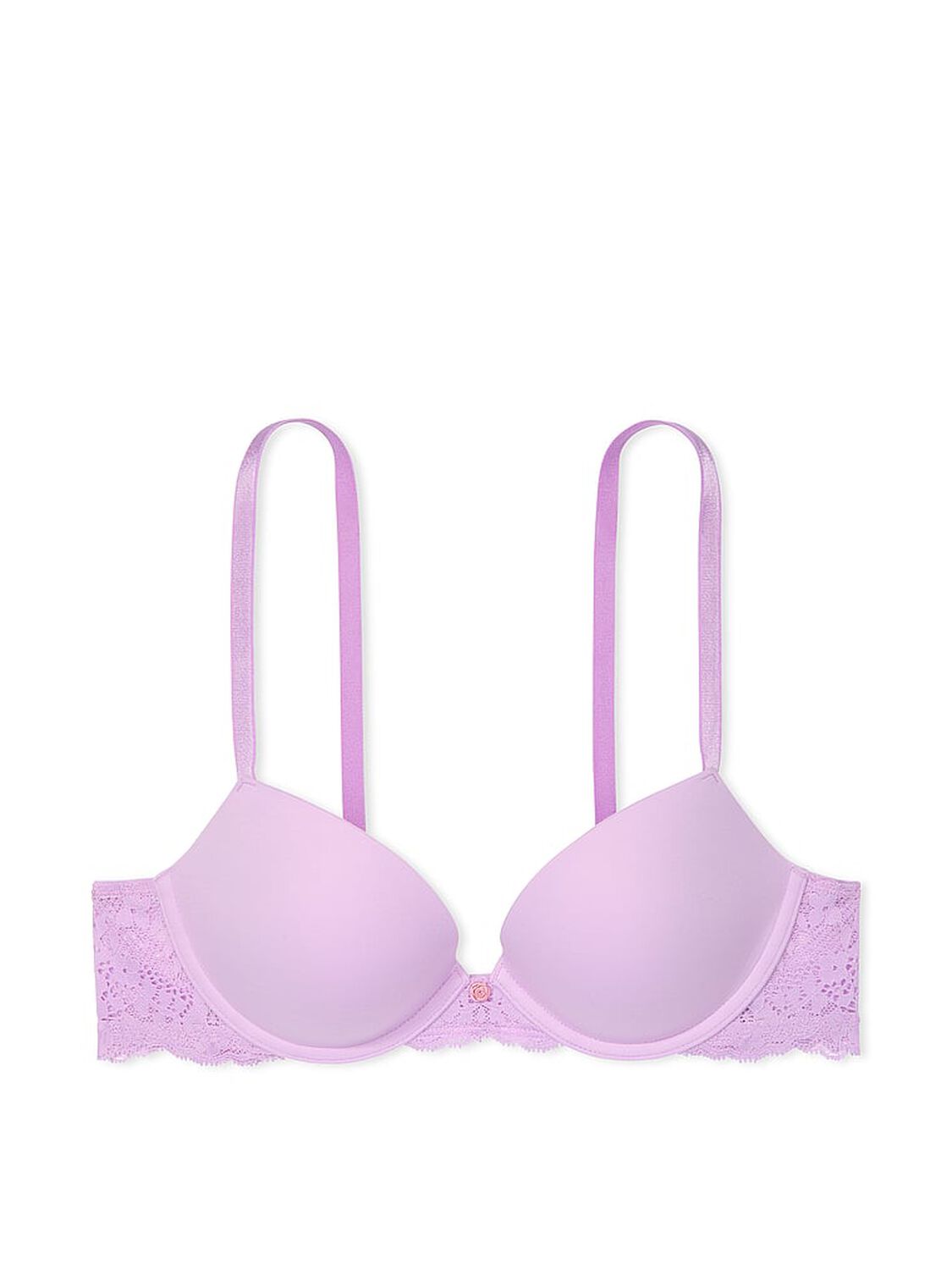 vs Dream Angels Smooth & Lace Push-Up Bra Silky Lilac 3 of 4 
