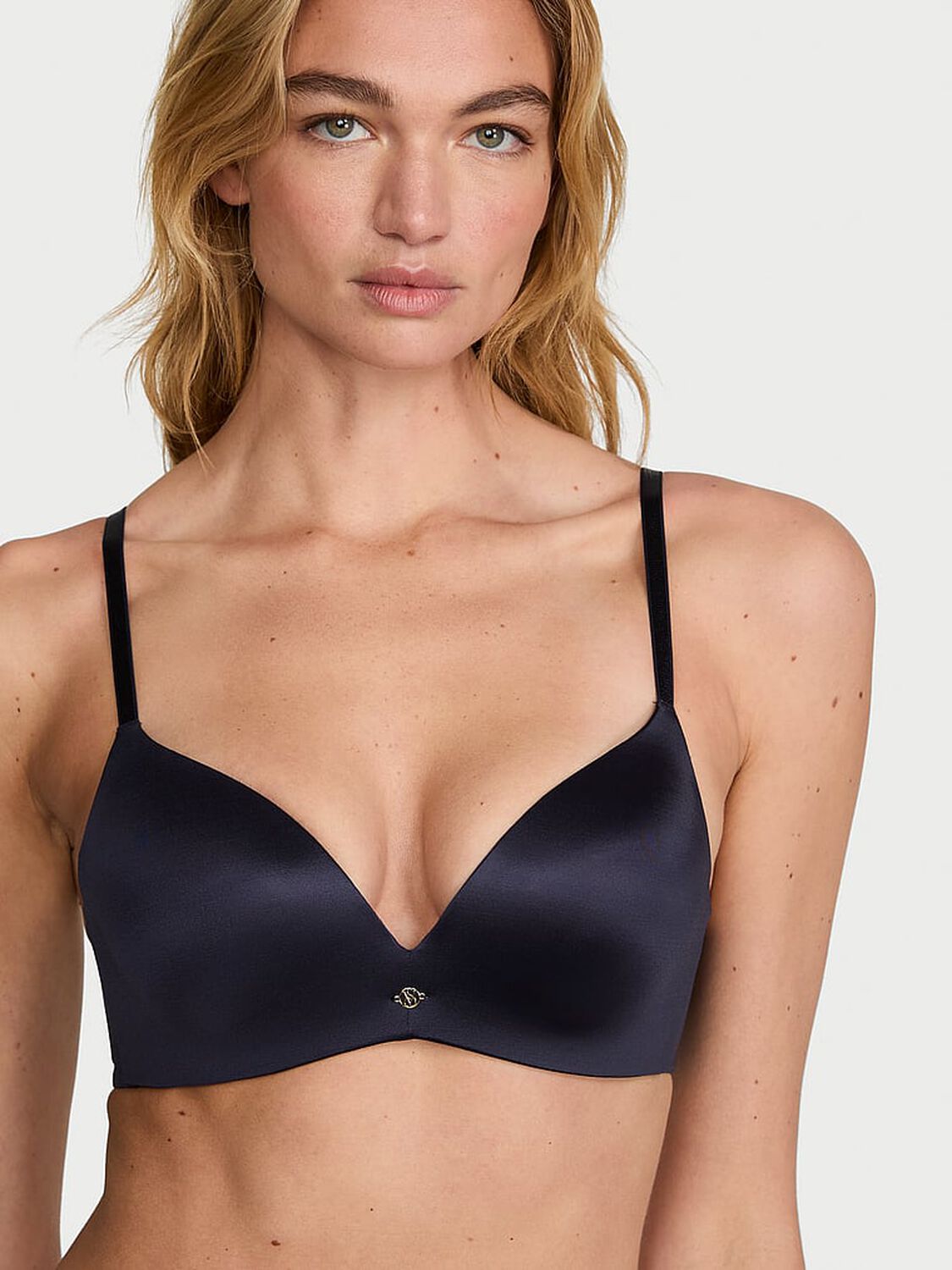 vs Very Sexy So Obsessed Smooth Wireless Push-Up Bra Soir&eacute;E Blue 1 of 3 