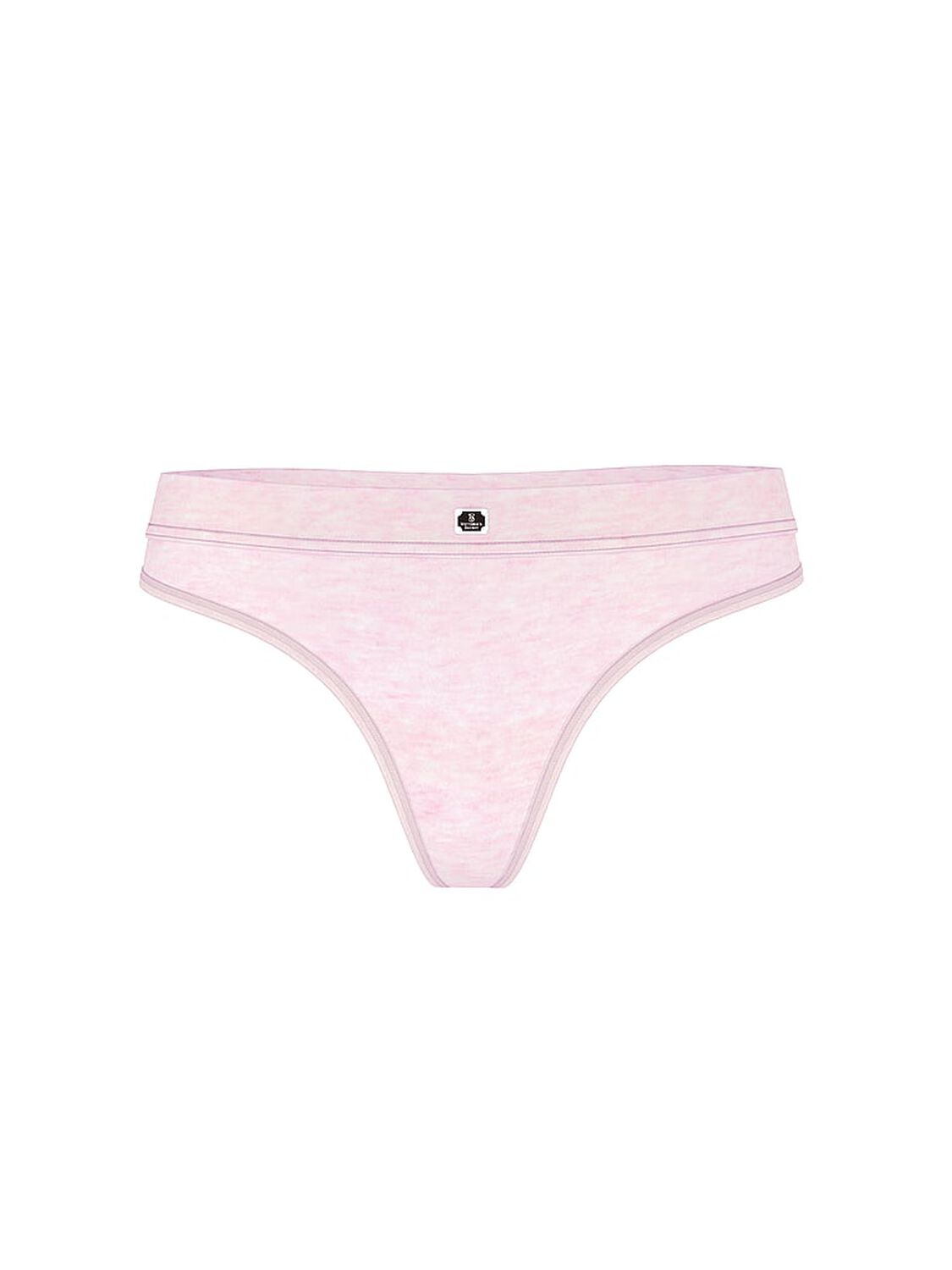 vs Cotton Logo Cotton Thong Panty Heather Pink Petal 2 of 4 