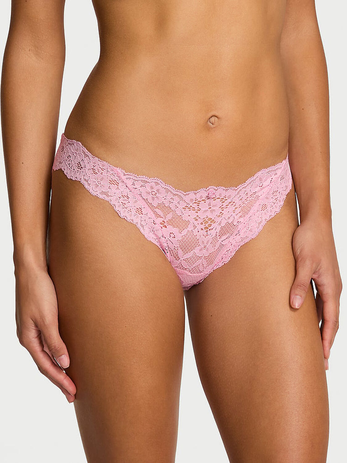vs Dream Angels Lace Bikini Panty Petal Pink 1 of 3 