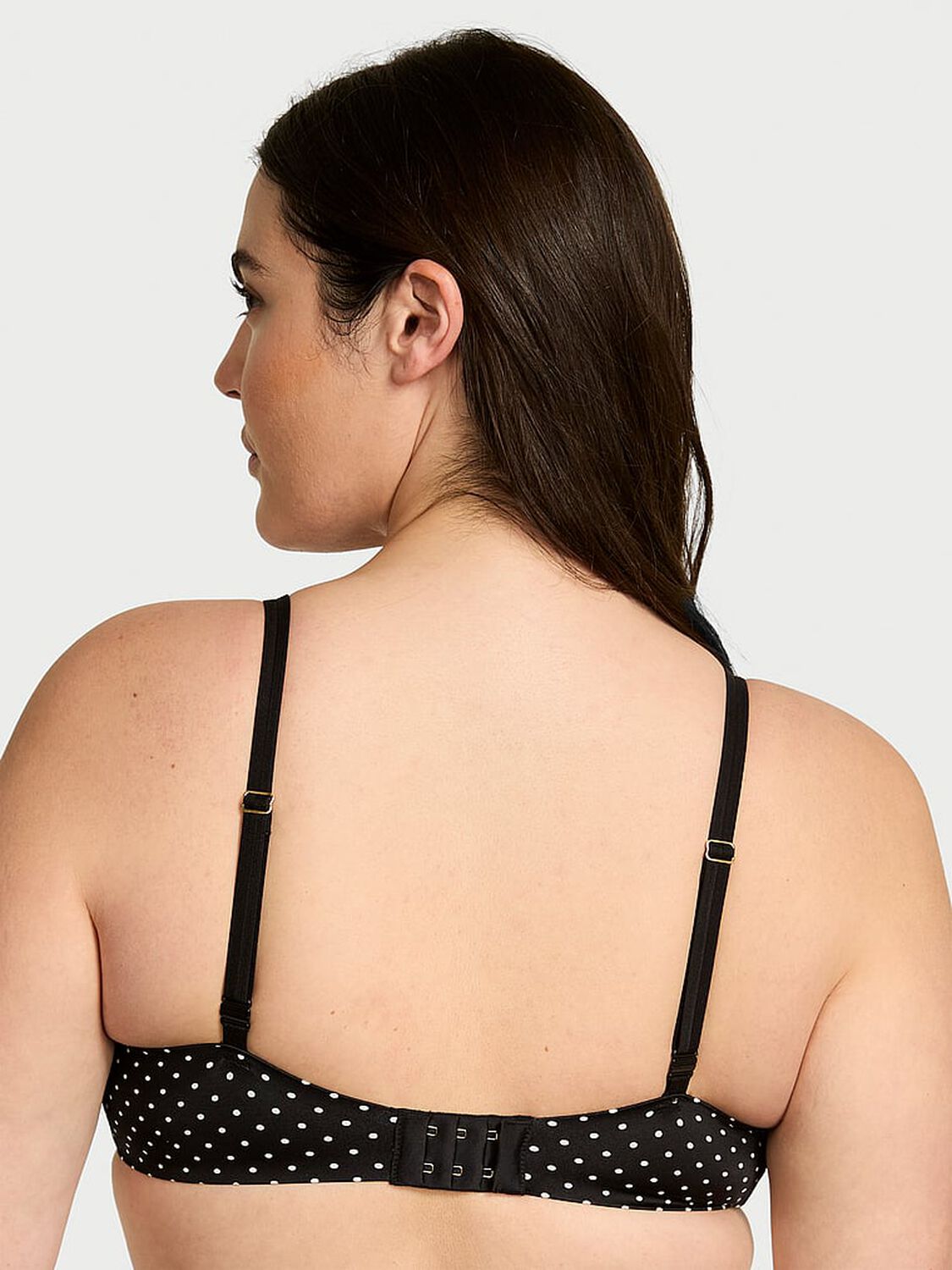 vs Very Sexy Smooth Lace-Trim Push-Up Bra Polka Dot Black 2 of 4 