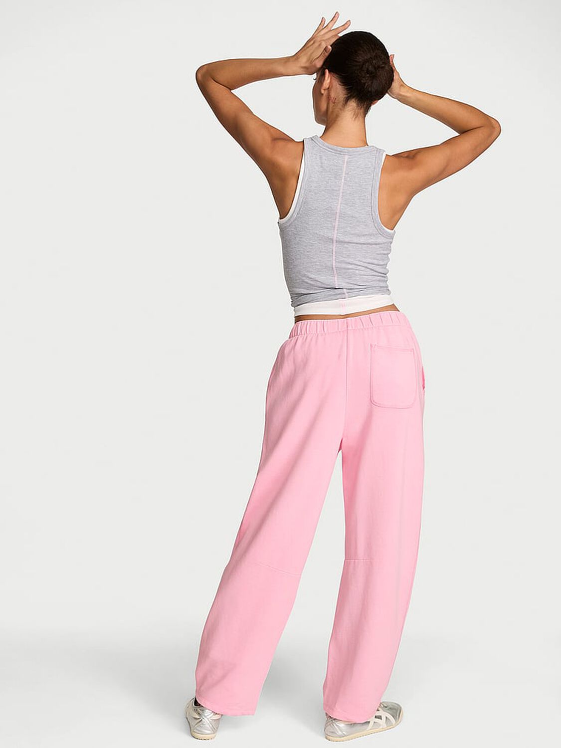 vs Angel Essentials VSFS '26 Iconic Fleece Barrel Sweatpant Victoria Pink 2 of 4 