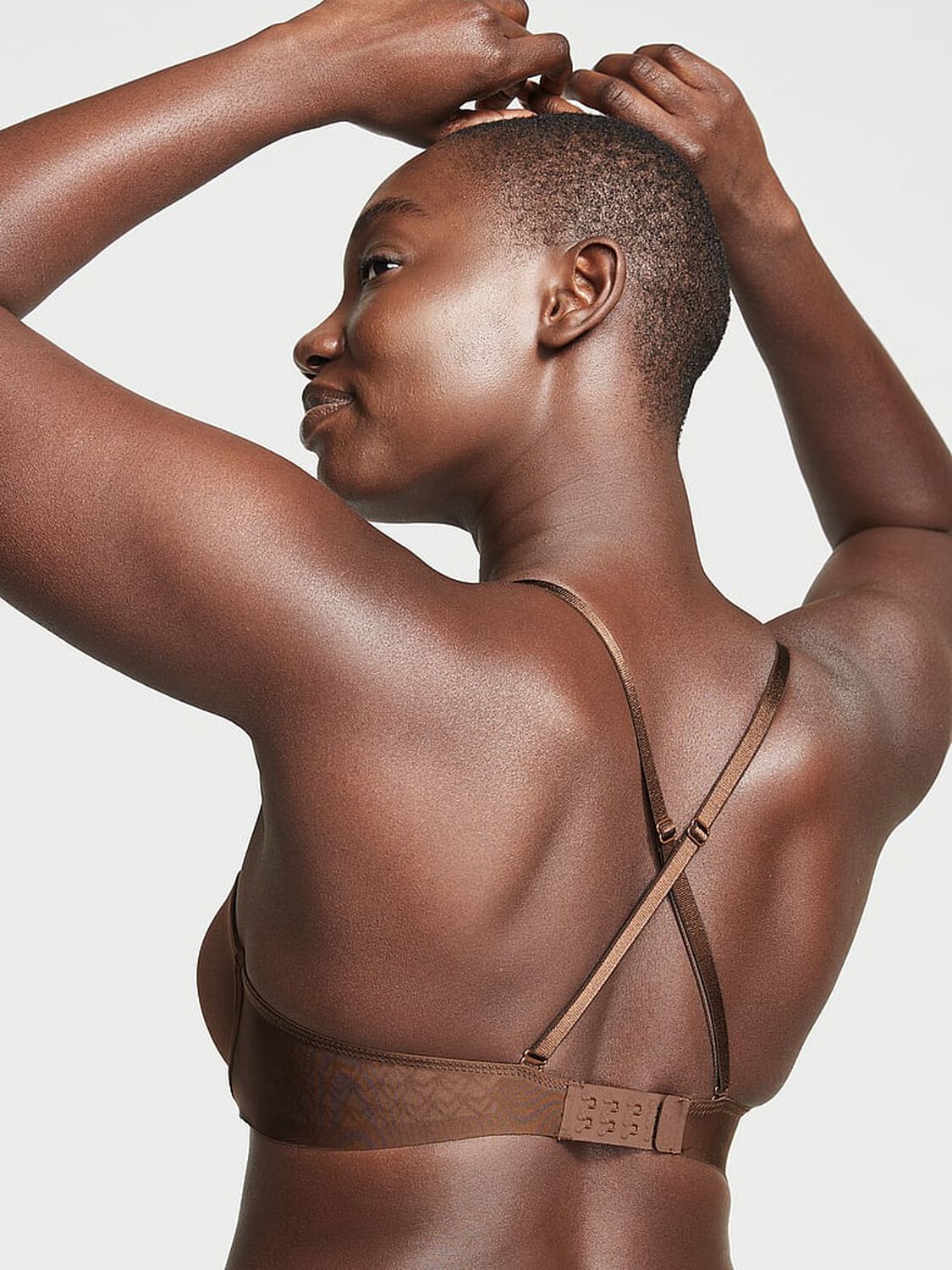 vs Victoria's Secret Bare Every-Way Strapless Bra Ganache 2 of 5 