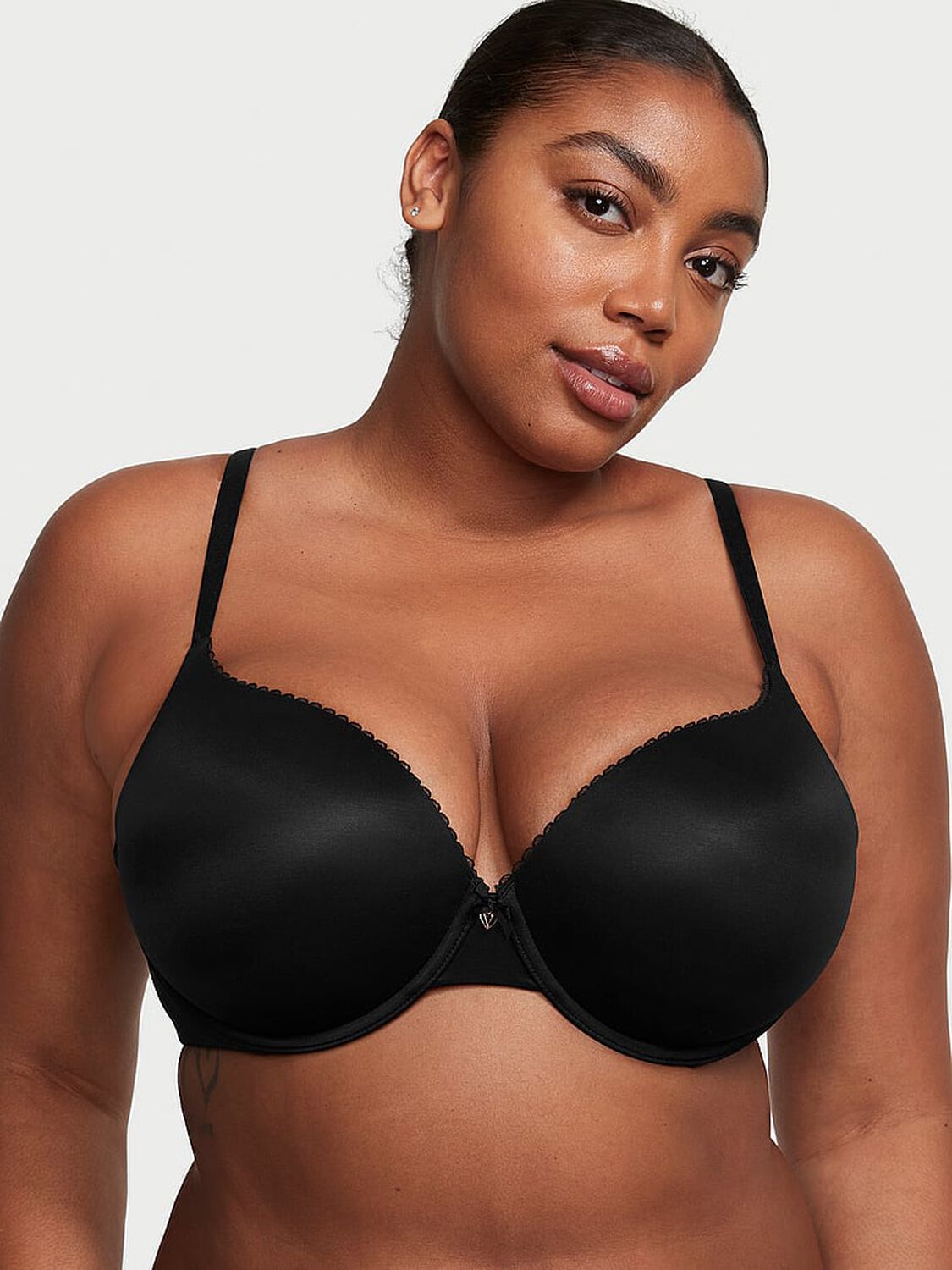 vs Body By Victoria Perfect Shape Push-Up Smooth Bra Black 1 of 3 