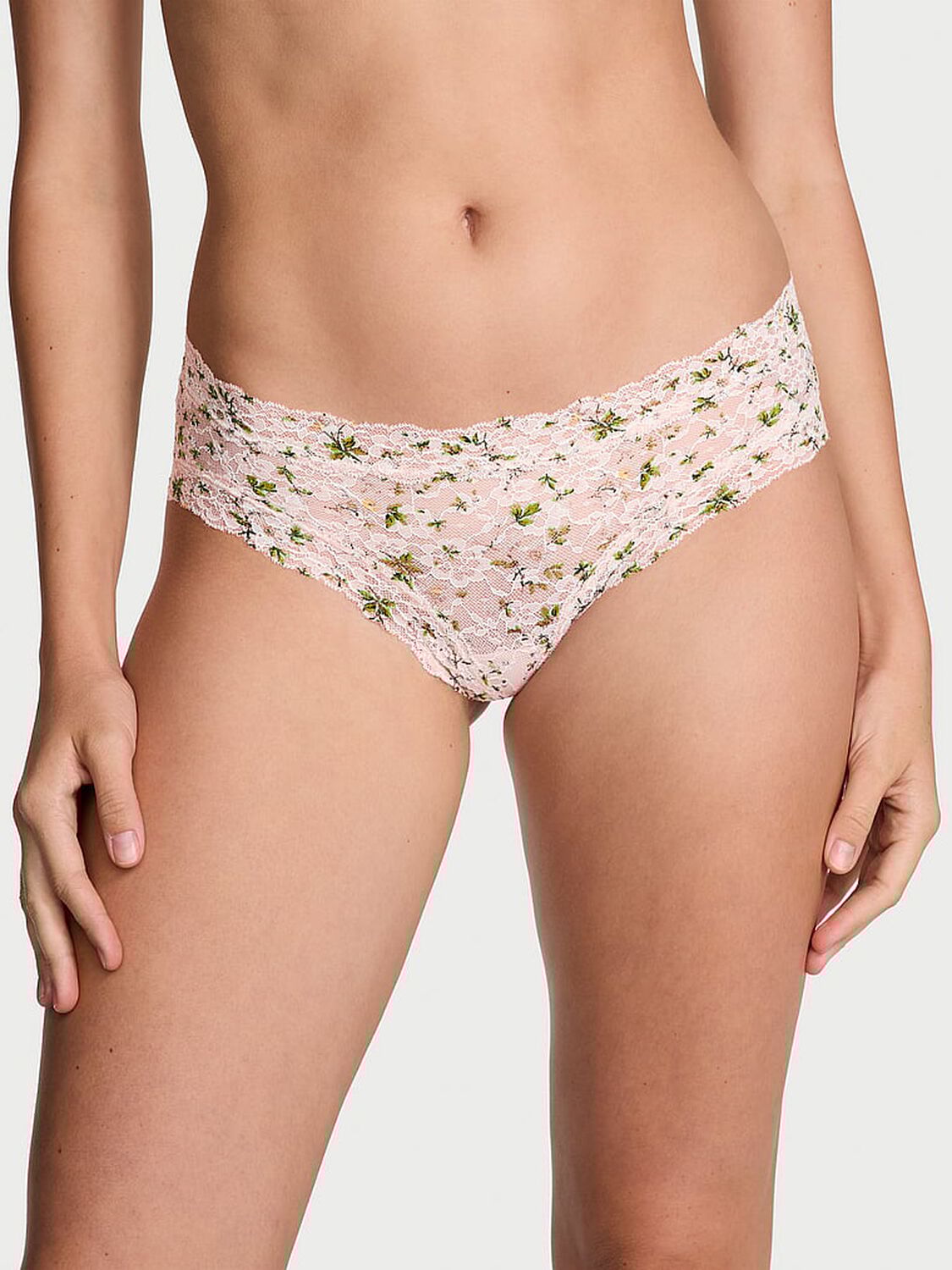 vs The Lacie Posey Lace Cheeky Panty Purest Pink Floral 1 of 3 