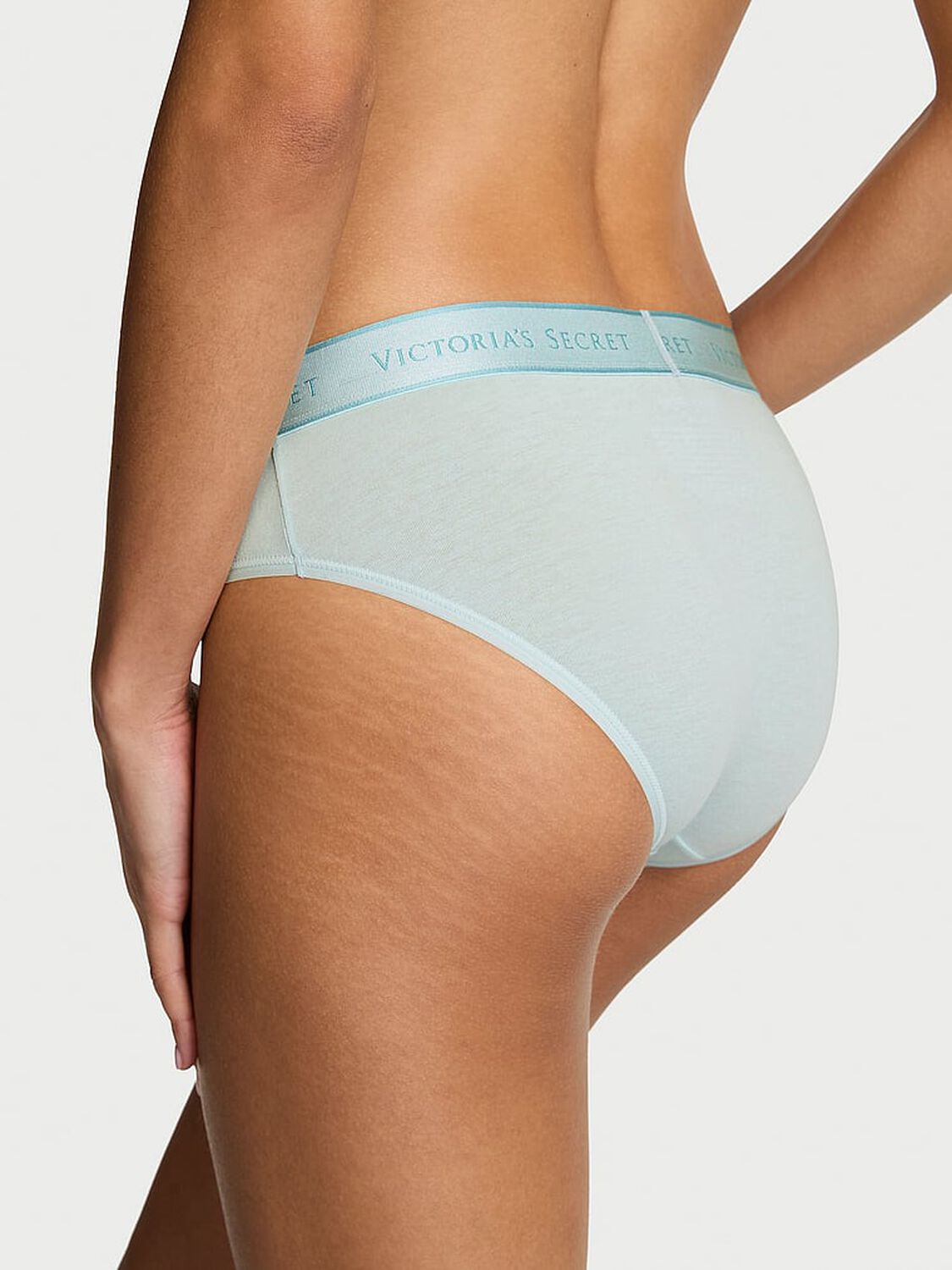 vs Cotton Logo Cotton Hiphugger Panty Yacht Blue 2 of 3 