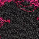 Rose Lace Unlined Demi Bra, Black & Pink, swatch