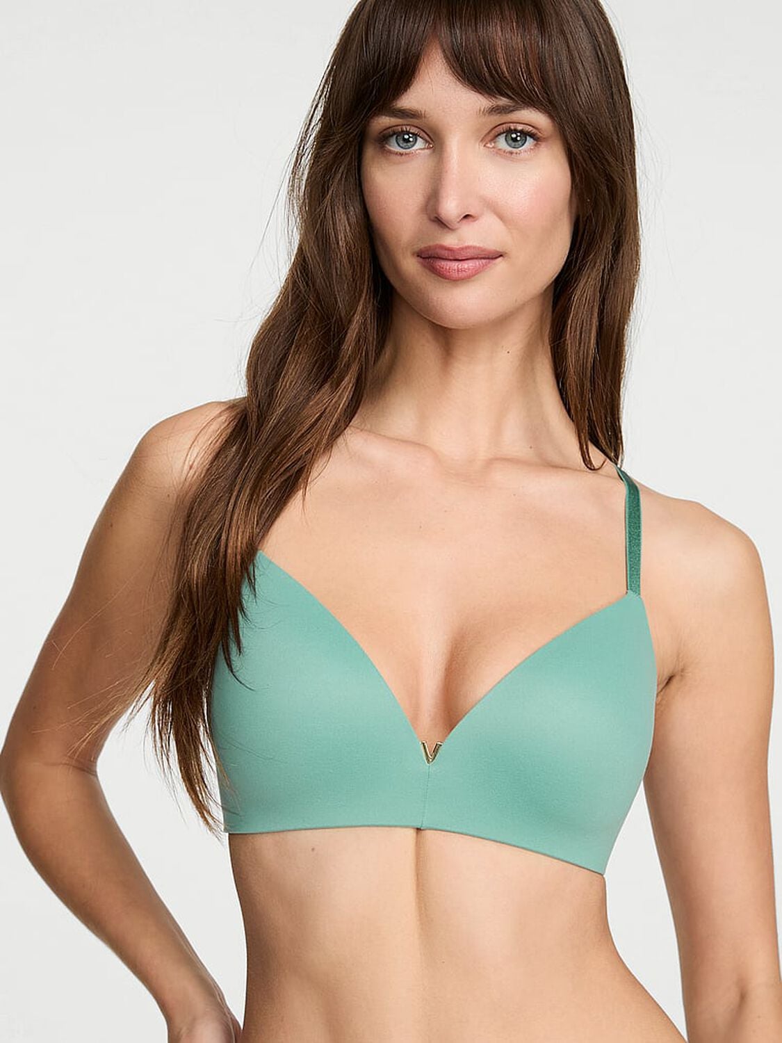 vs Love Cloud Wireless Push-Up Bra Gentle Green 1 of 4 