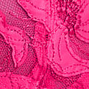 Wicked Unlined Pop Floral Embroidery Balconette Bra, Haute Pink, swatch