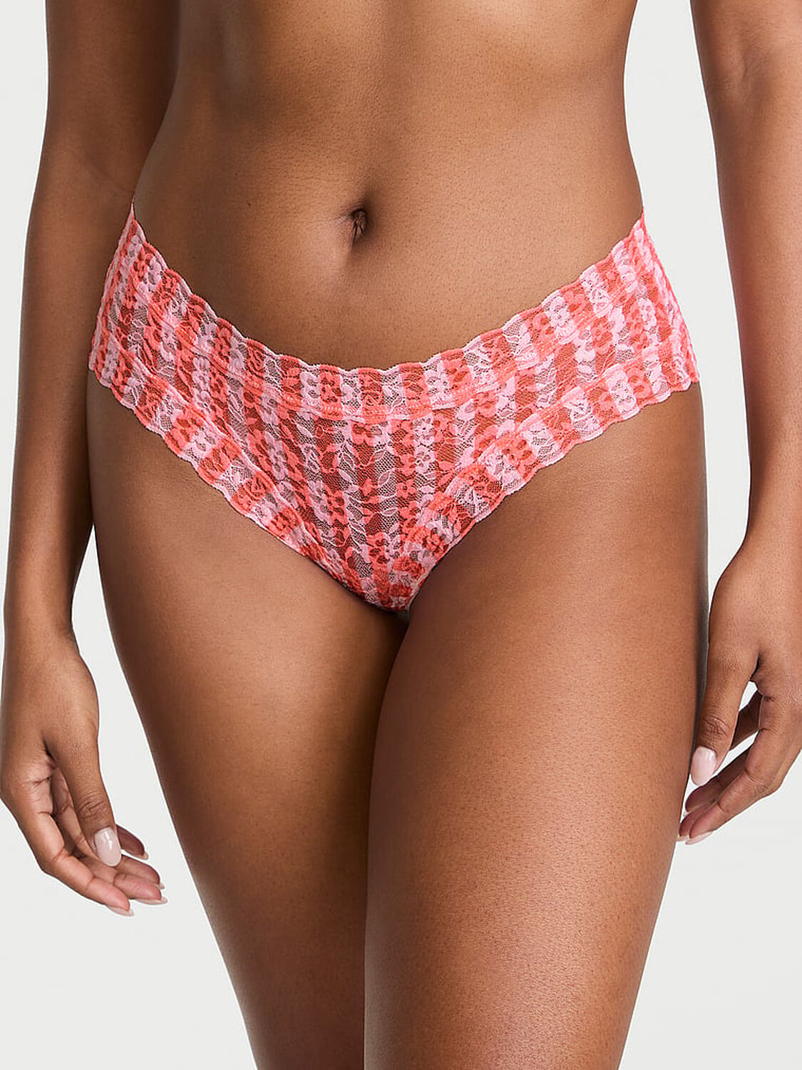 vs The Lacie Blossom Lace Cheeky Panty Pretty Blossom Stripes 1 of 3 