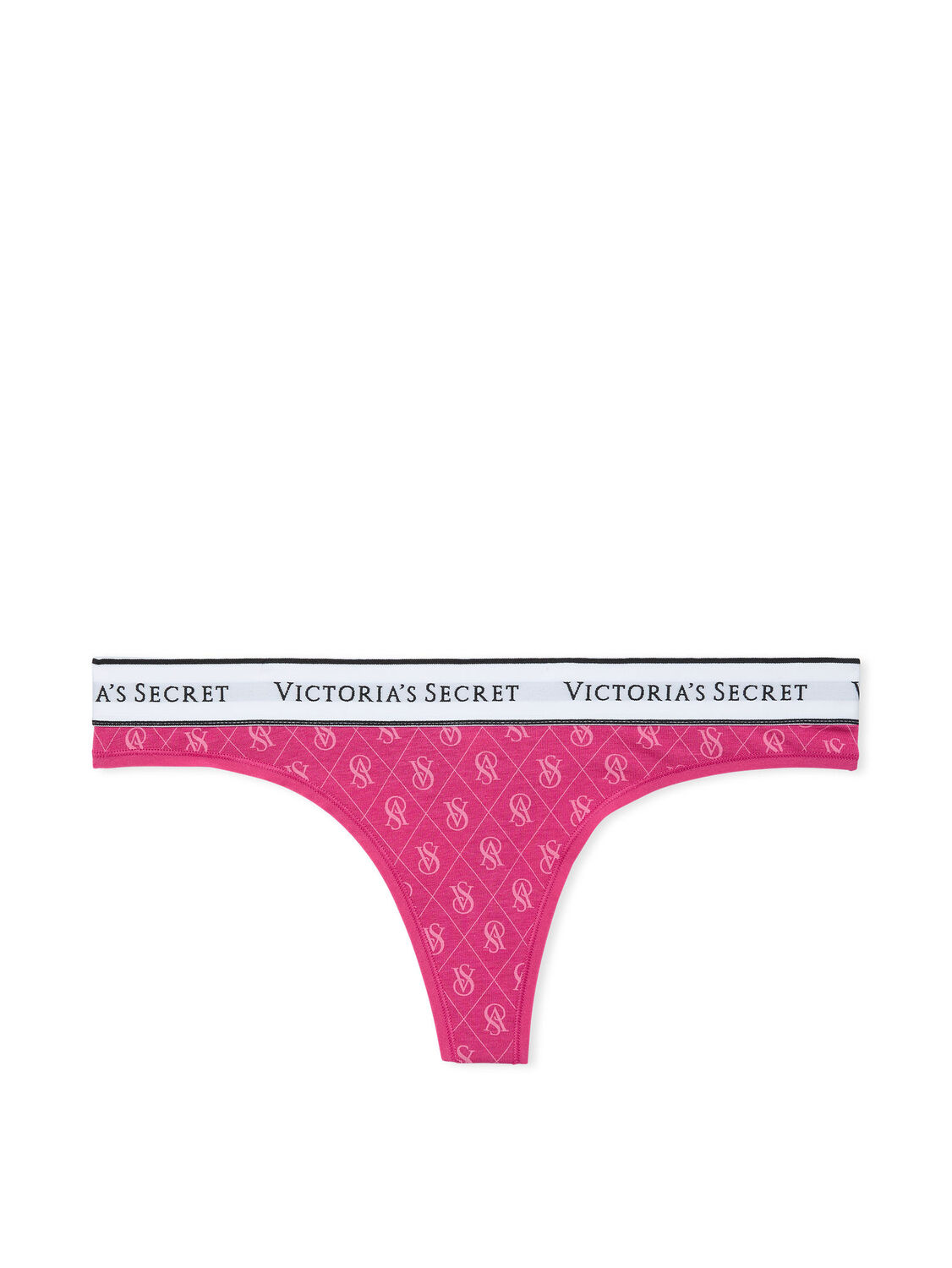 vs Cotton Logo Cotton Thong Panty Pink 2 of 3 