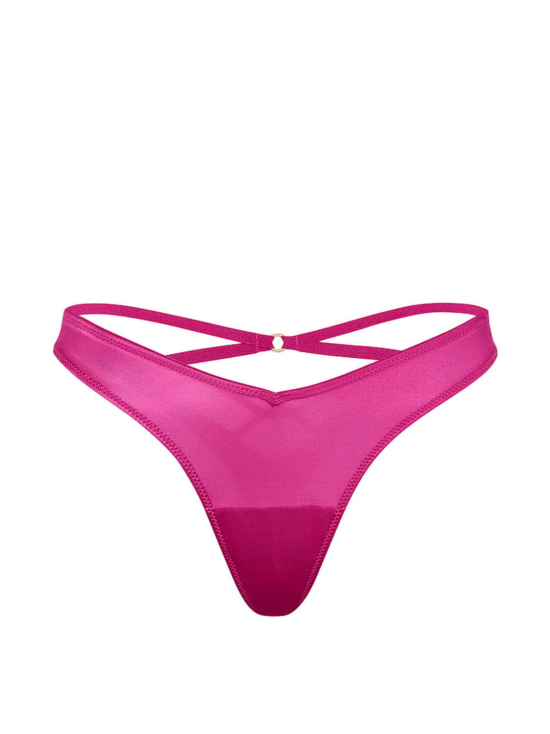 vs Very Sexy Smooth Strappy-Back High-Leg Thong Panty Pink Fire 3 of 3 