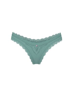 Lace-Trim Brazilian Panty