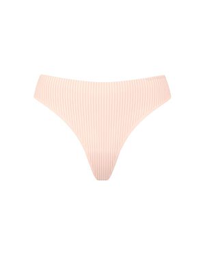 Body by Victoria Flex Shadow Stripe Mid-Rise Thong Panty