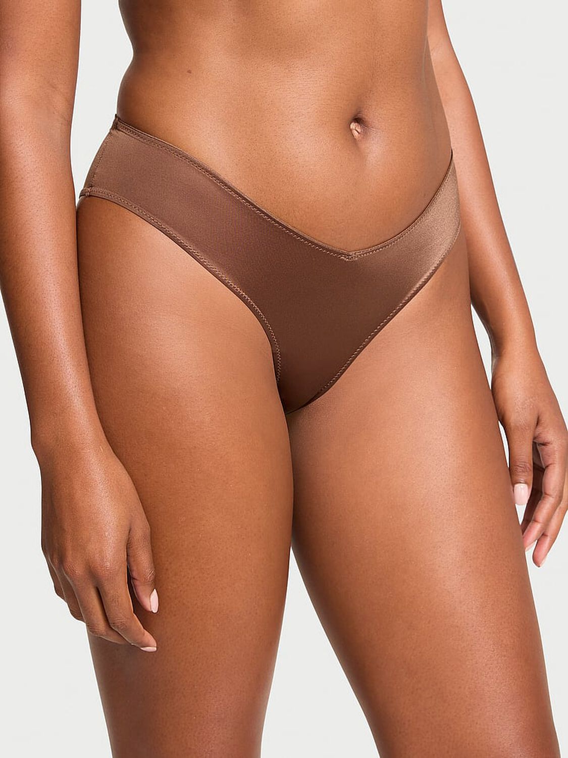 vs Very Sexy Strappy-Back High-Leg Cheeky Panty Mousse 1 of 3 