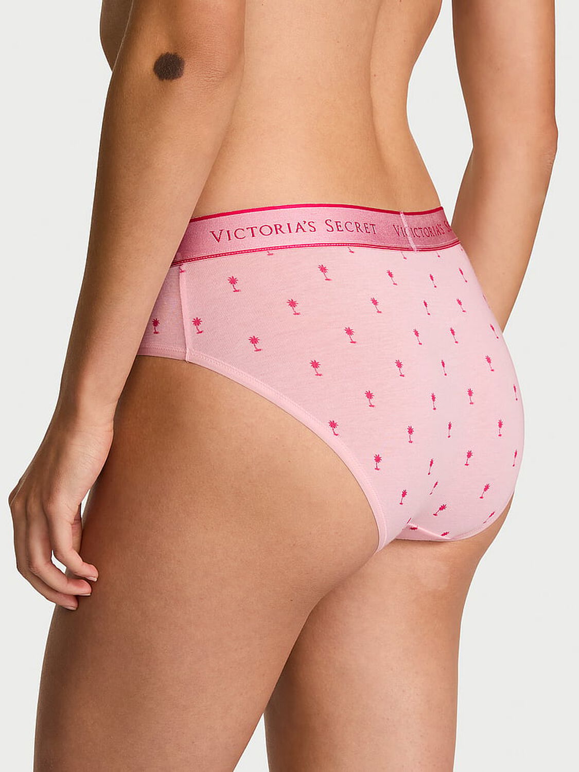 vs Cotton Logo Cotton Hiphugger Panty Angel Pink 2 of 3 