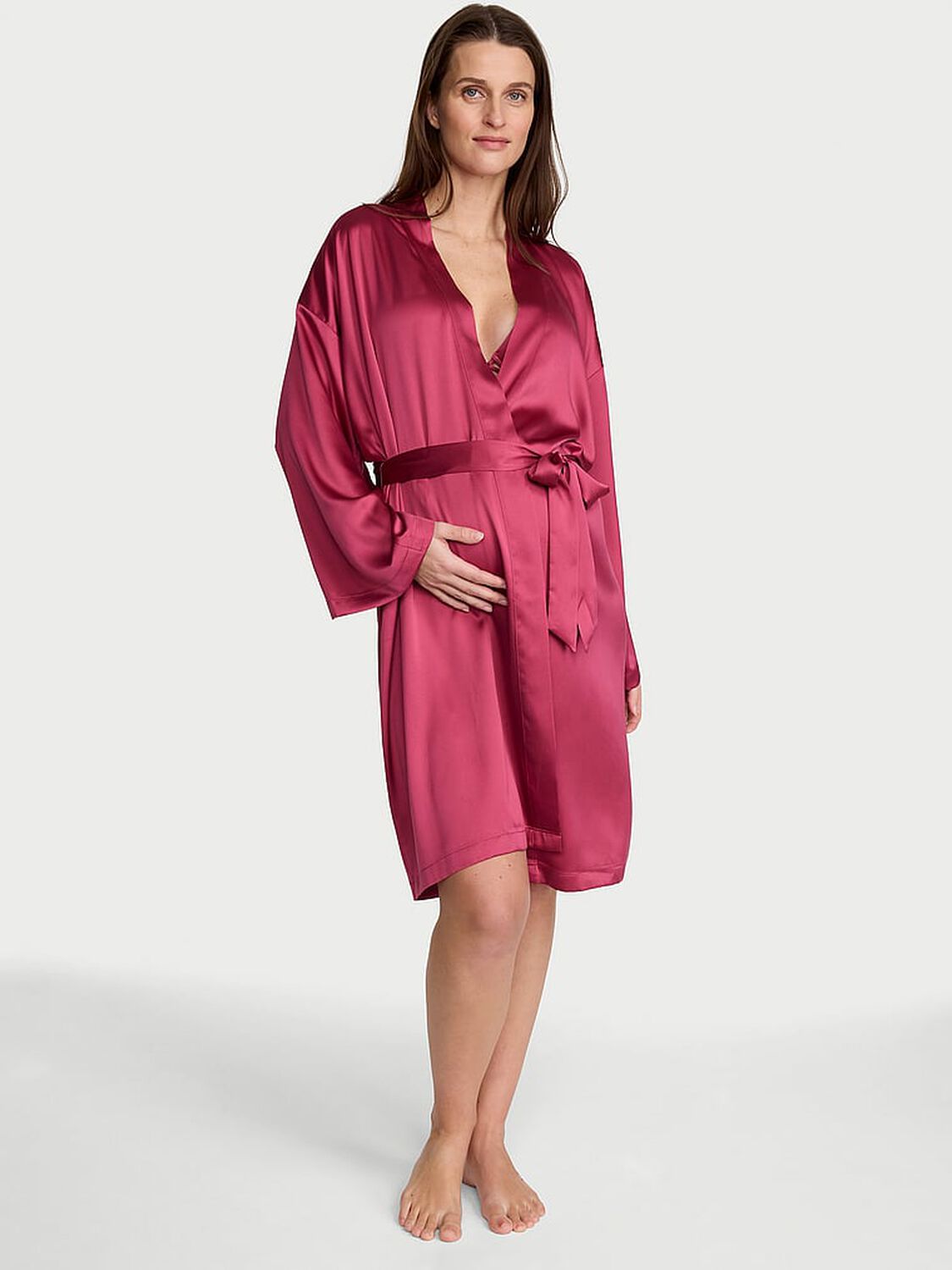 vs Victoria's Secret Satin Midi Robe 1 of 2 