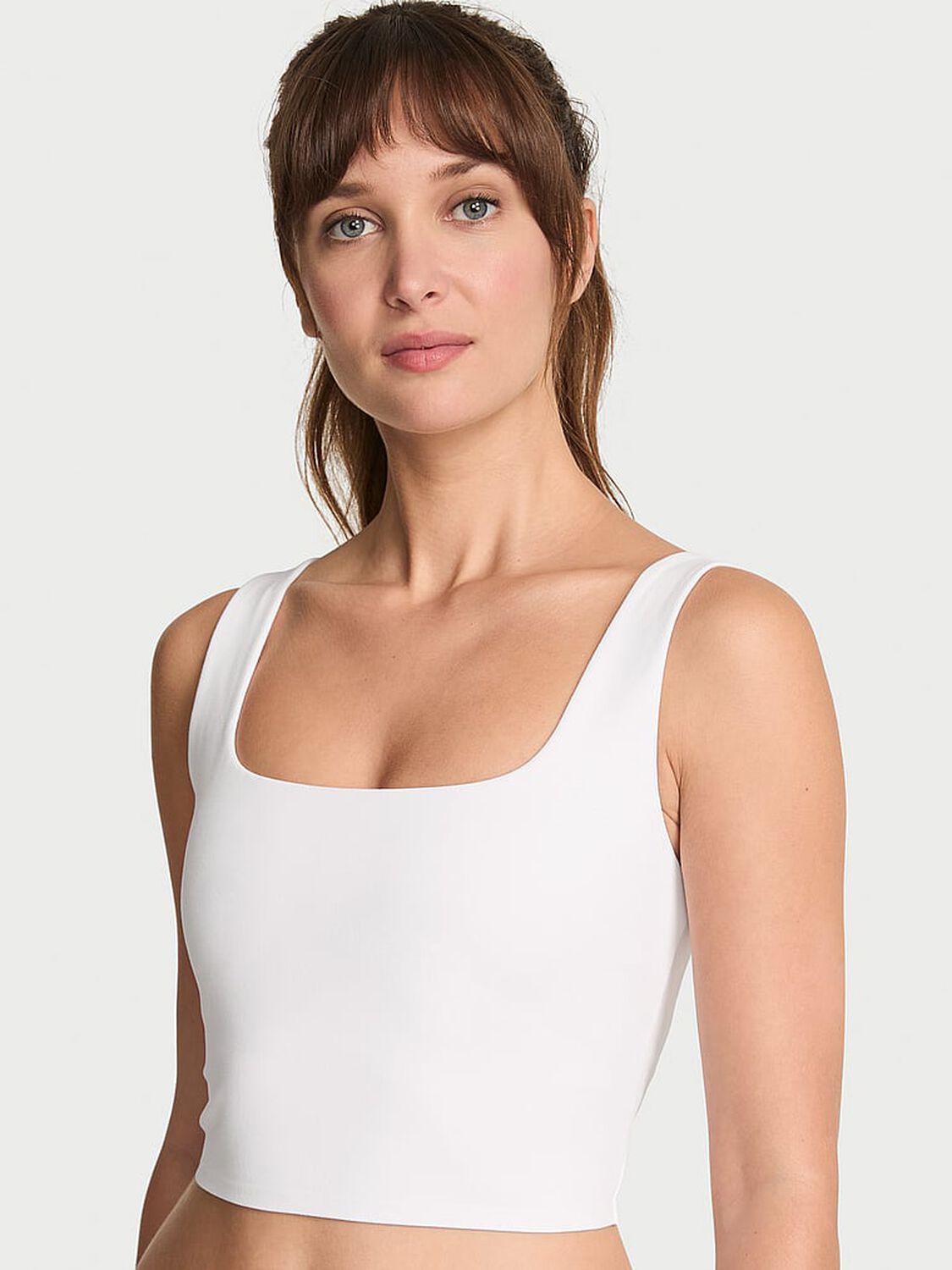 vs Vsx VSX Incredible Coverage� Square-Neck Bra Top Vs White 1 of 3 