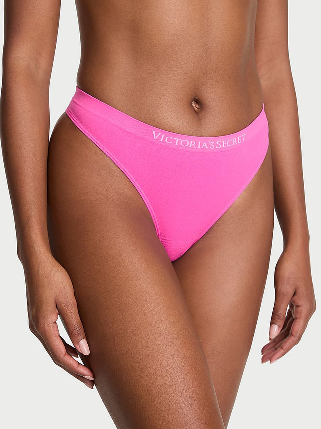 vs Seamless Seamless Thong Panty Ultra Pink 1 of 2 