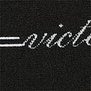 Seamless Thong Panty, Black Logo Script, swatch