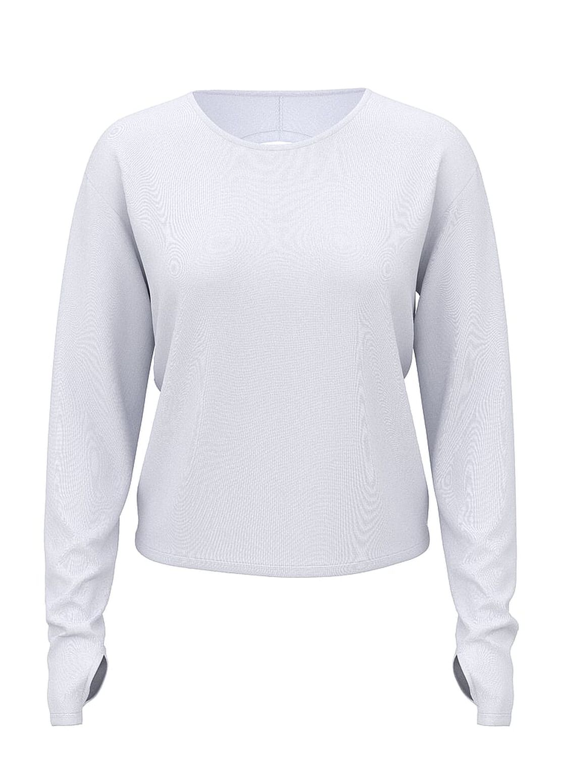 vs Vsx VSX Drapey Knit Long-Sleeve Open-Back Tee Vs White 3 of 3 
