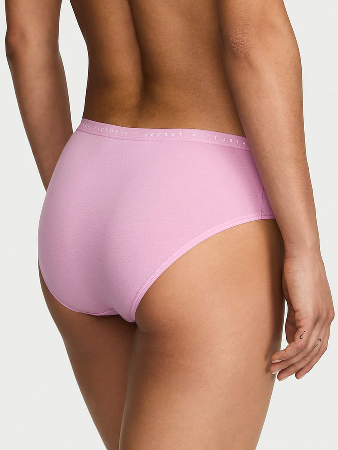 vs Victoria's Secret Stretch Cotton Hiphugger Panty Bikini Pink 2 of 3 