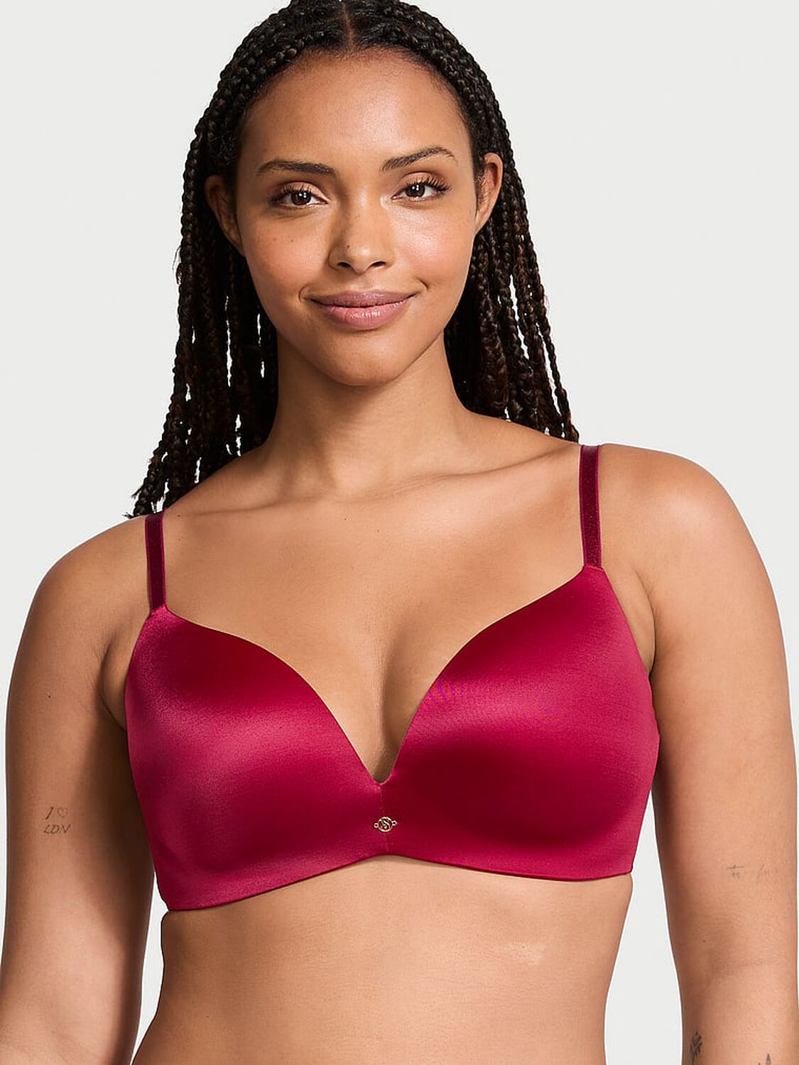 vs Very Sexy So Obsessed Smooth Wireless Push-Up Bra Campari Red 1 of 3 