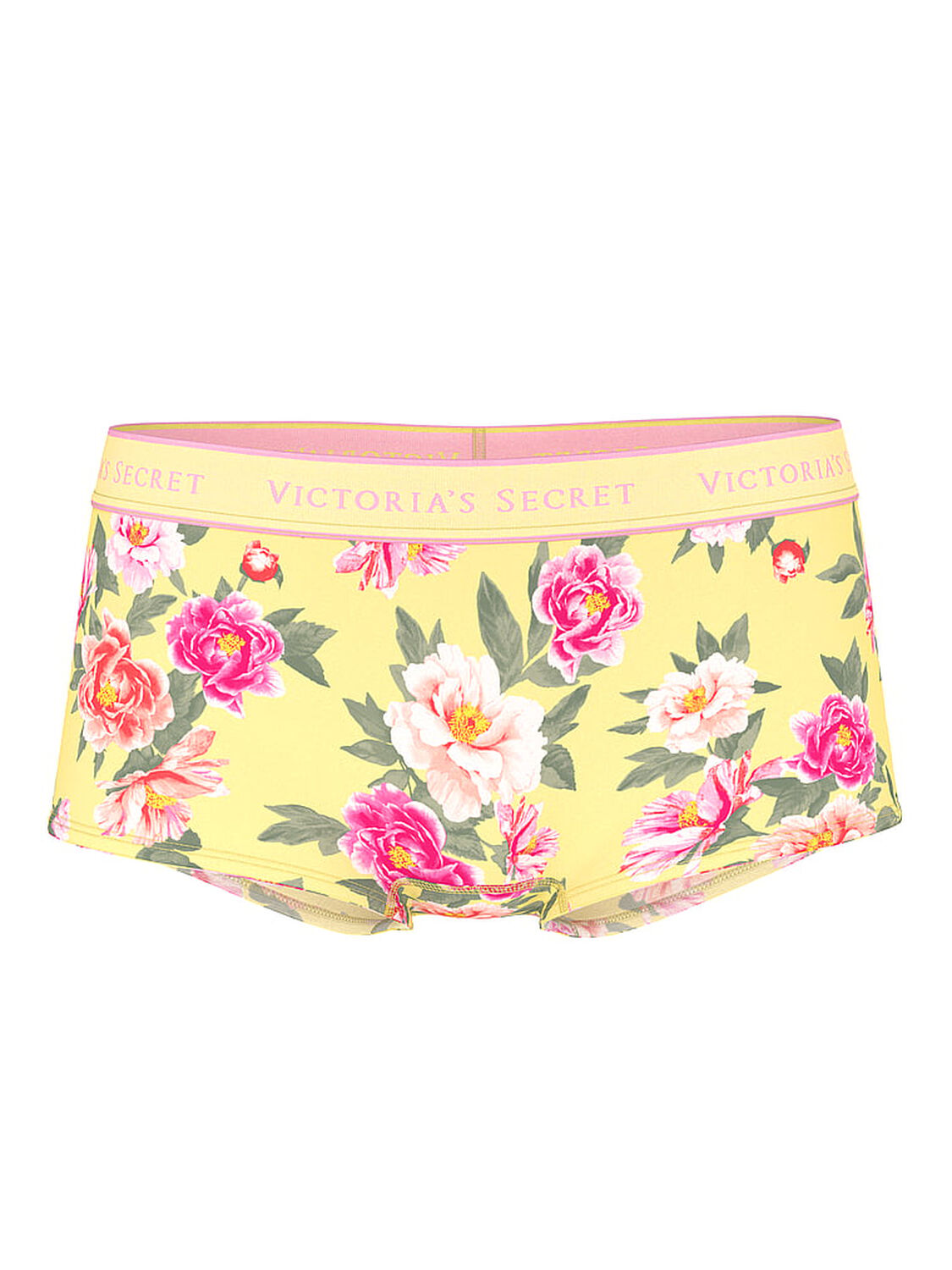 vs Cotton Logo Cotton Boyshort Panty Yellow Floral 3 of 3 