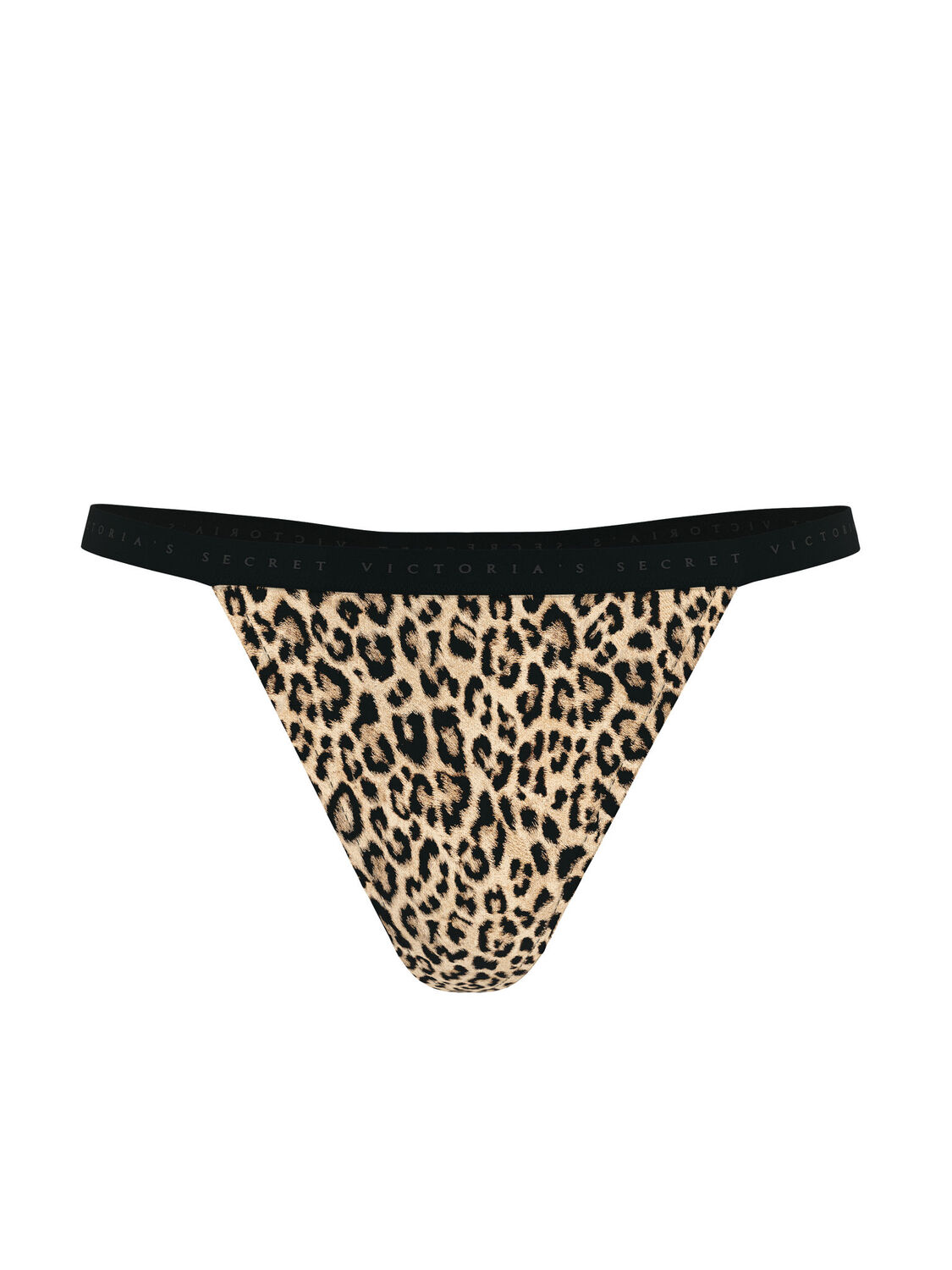 vs Victoria's Secret Stretch Cotton V-String Panty Leopard 3 of 5 