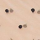 Sheer Rose Dot Unlined Balconette Teddy, Praline, swatch