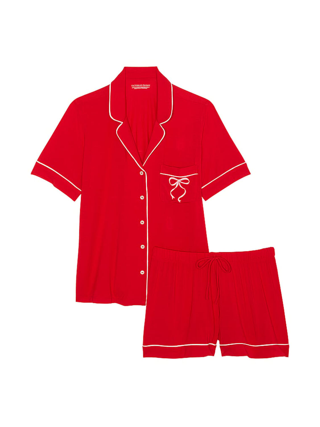 vs Victoria's Secret Modal Short Pajama Set Lipstick 3 of 3 