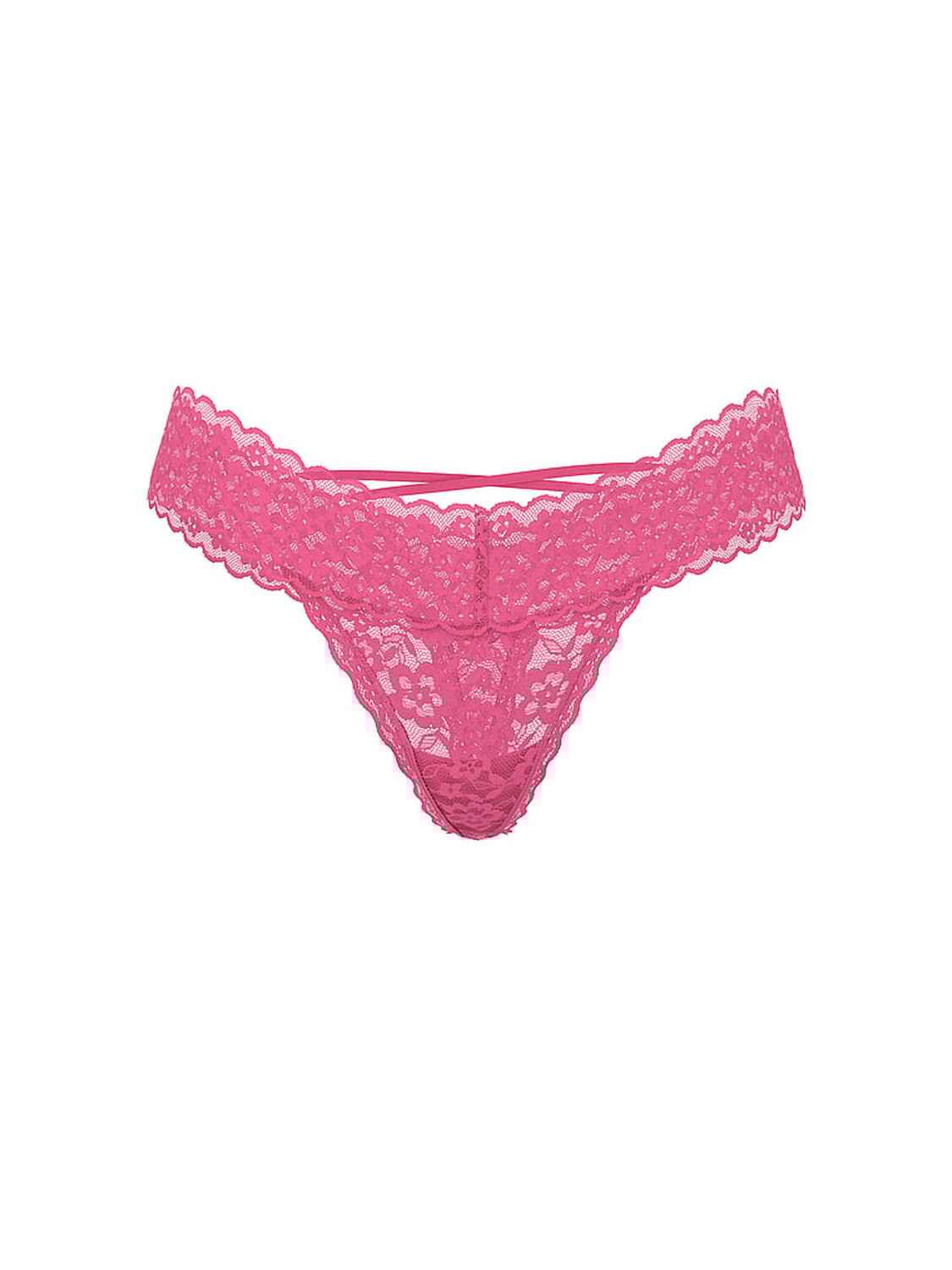 vs The Lacie Lace Strappy-Back Thong Panty Rose Garden 3 of 3 