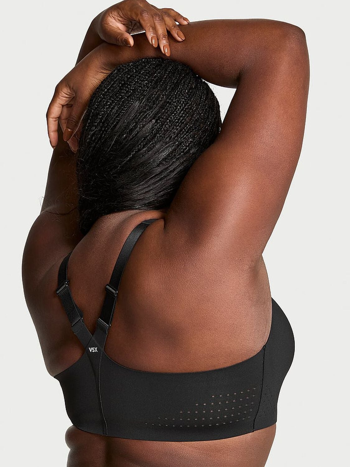 vs Vsx VSX Featherweight Max&trade; Front-Close Sports Bra Black 2 of 3 