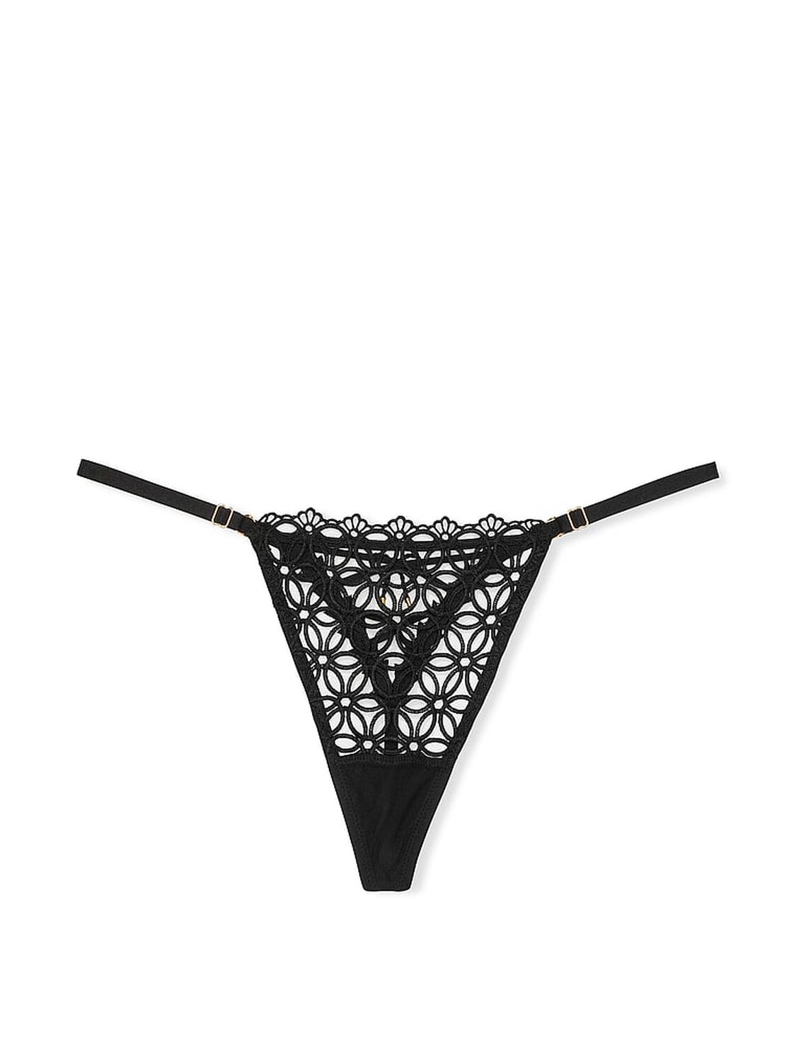 vs Very Sexy Geo Daisy Lace Adjustable V-String Panty 3 of 4 