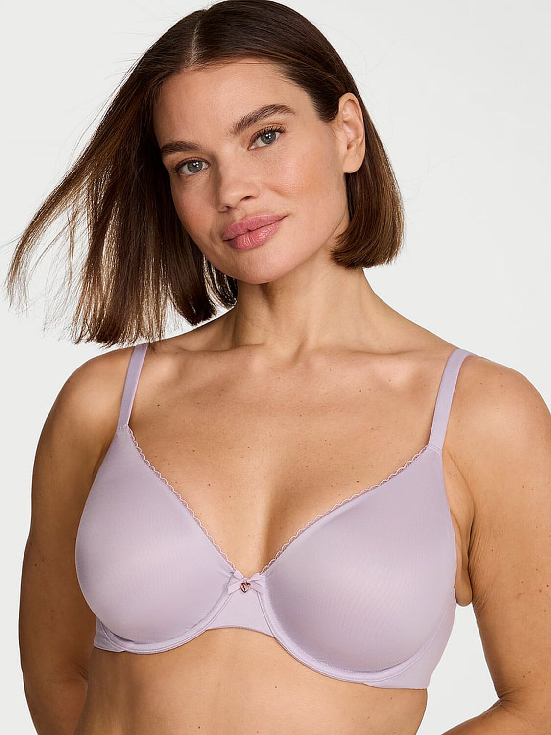 vs Body By Victoria Invisible Lift Unlined Smooth Demi Bra Crystal Lilac 1 of 3 