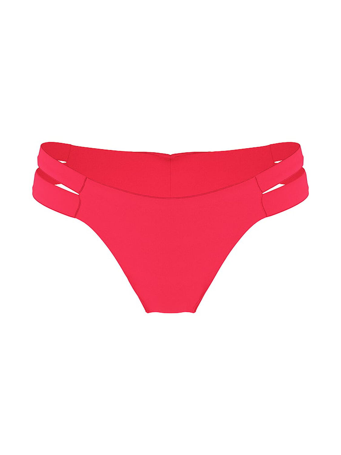 vs Victoria's Secret Swim Essential Banded Brazilian Bikini Bottom Pink Island 1 of 2 
