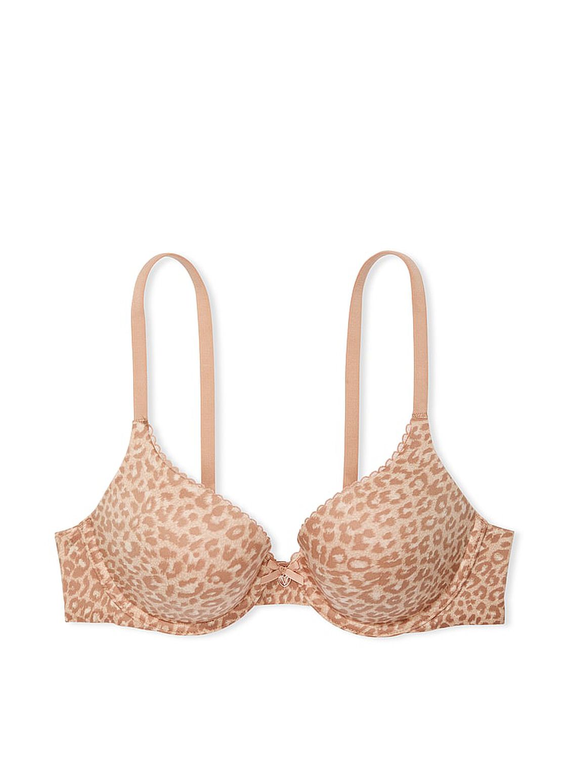 vs Body By Victoria Perfect Shape Push-Up Smooth Bra Champagne Glam Leopard 3 of 3 