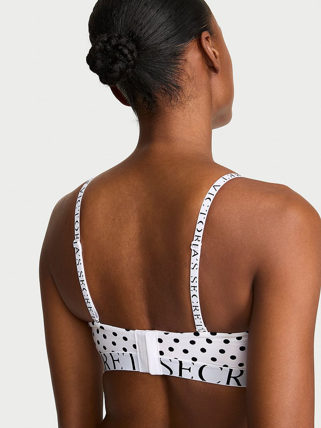 vs The T-Shirt The CoolBra&trade; Lightly Lined Balconette Strapless Bra White Dots 2 of 2 