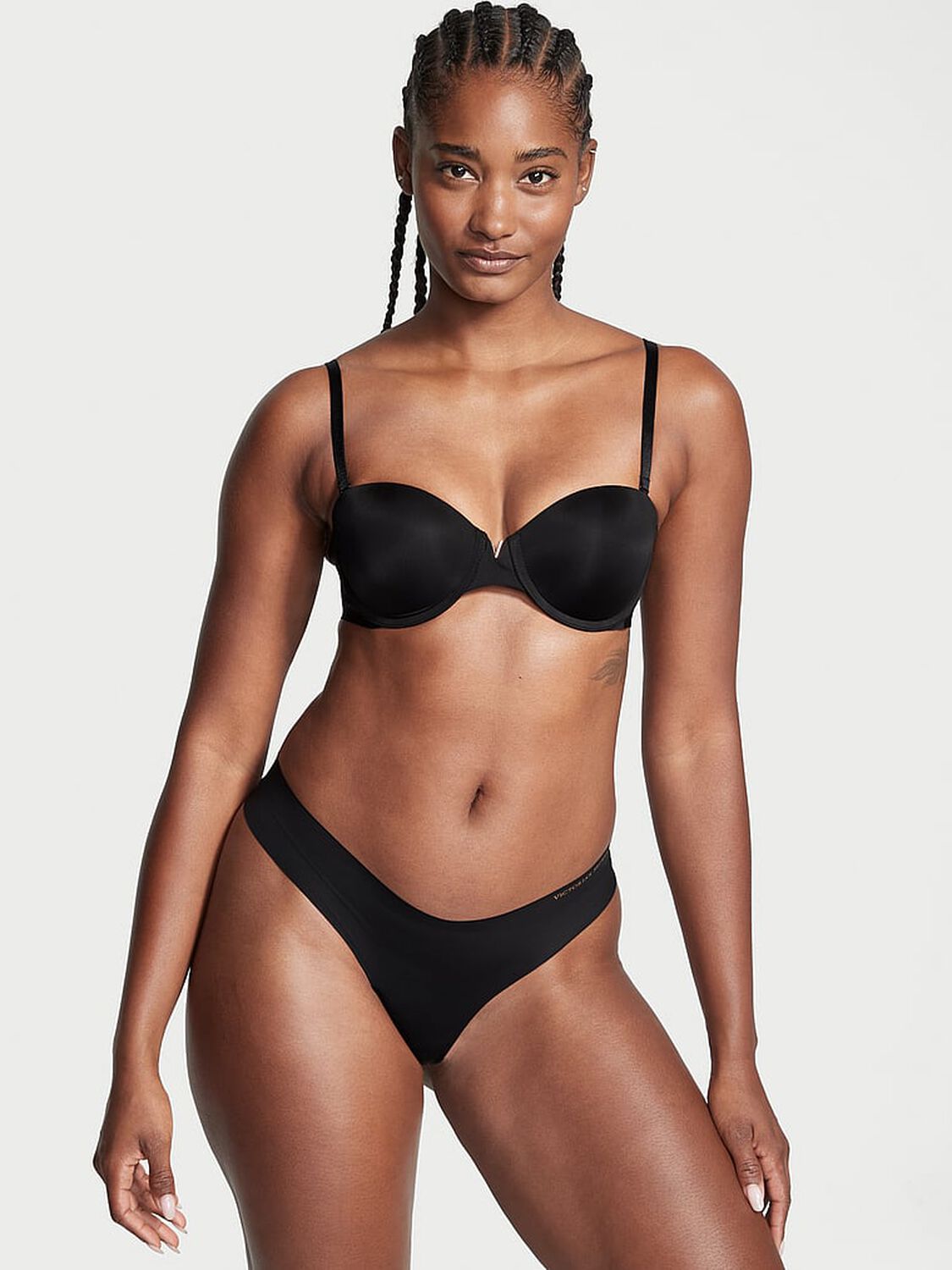 vs Victoria's Secret Bare Sexy Illusions Uplift Strapless Bra Black 4 of 4 