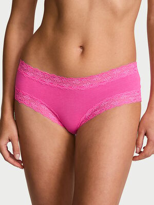 Cotton Lace-Trim Cheeky Panty