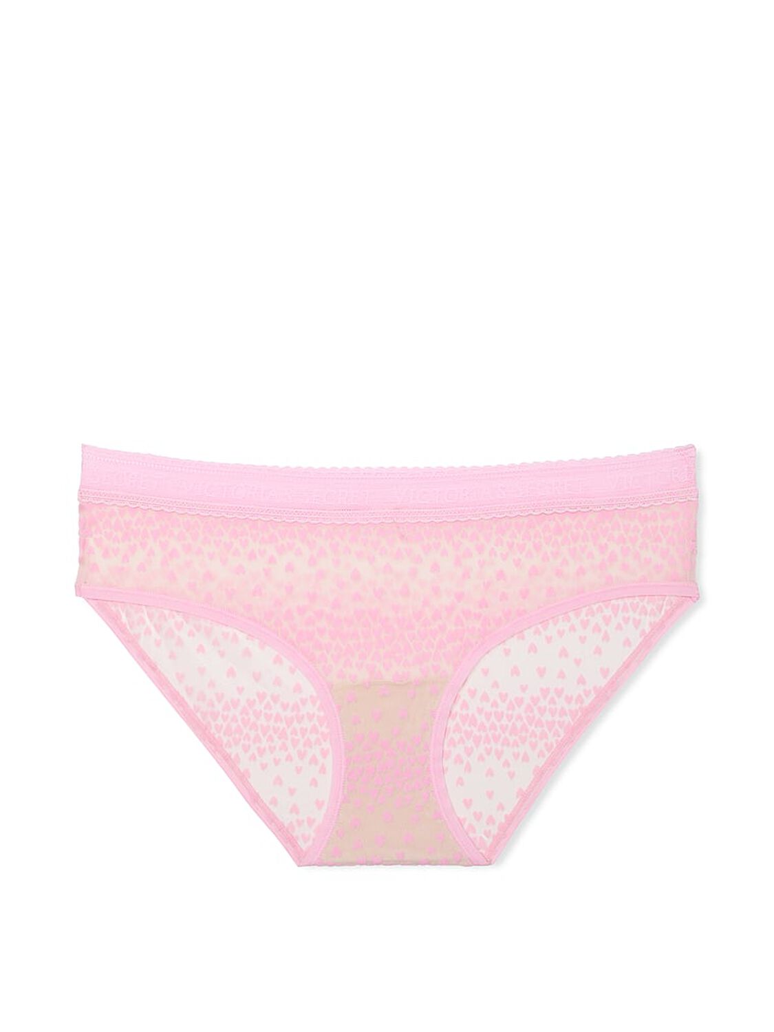 vs Cotton Logo Flocked Hearts Hiphugger Panty 3 of 3 